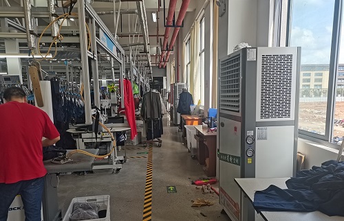 工业省电空调-制衣厂房车间降温案例